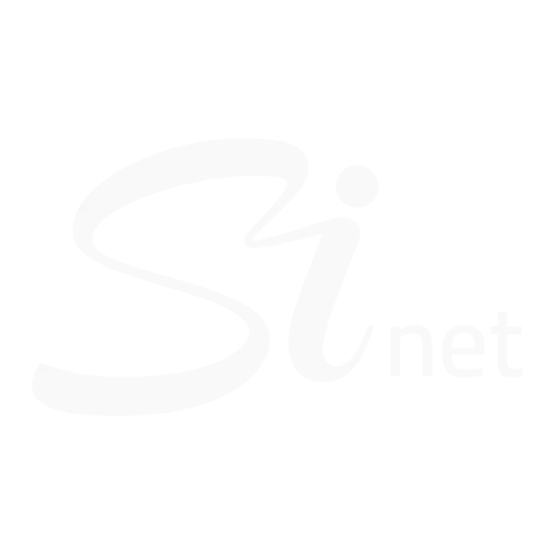 logo branca si net fundo transparente png